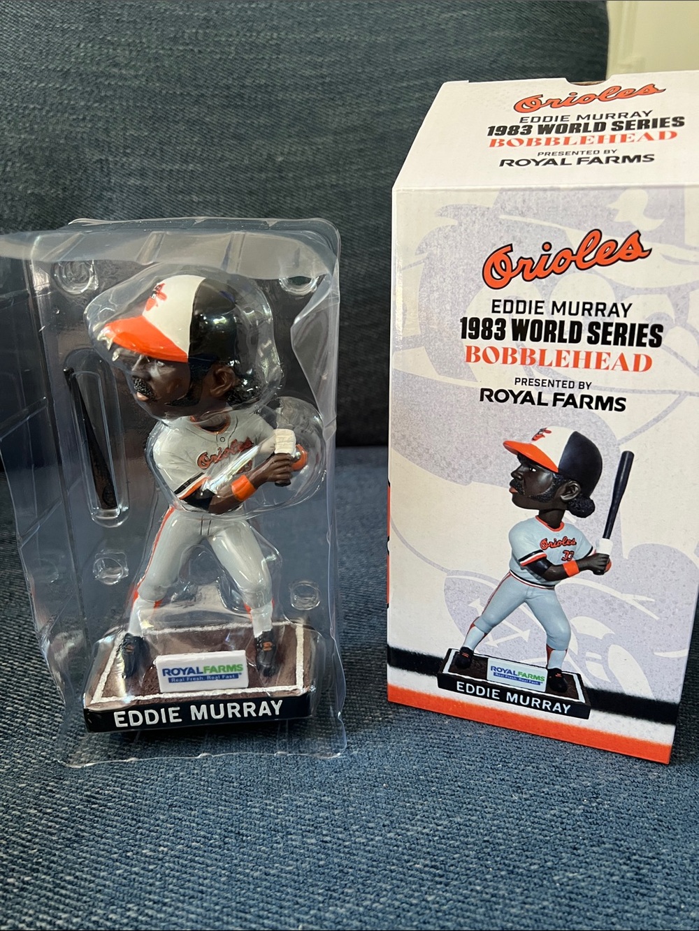 Orioles Eddie Murray Royal Farms 1983 World Series Commemorative Day/ bobblehead